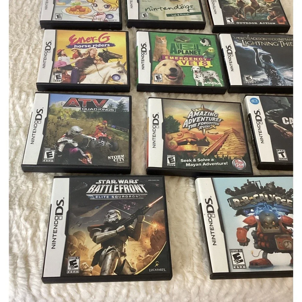 Lot of 14 NINTENDO DS Cases & Manuals Only - NO GAMES Lego Duty Dogs Star Wars +